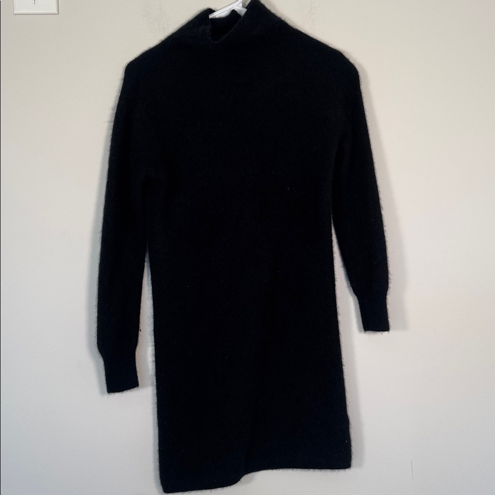 Quince Cashmere Turtleneck Sweater Mini Dress - XS